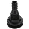 HilBeliFU 3/4in Thru Hull Fittings, ABS Straight Boat Fitting, Sturdy