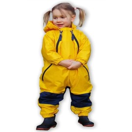 Tuffo Baby boys/Girls Coverall Muddy Buddy Overalls, Yellow (36 Months) 3T