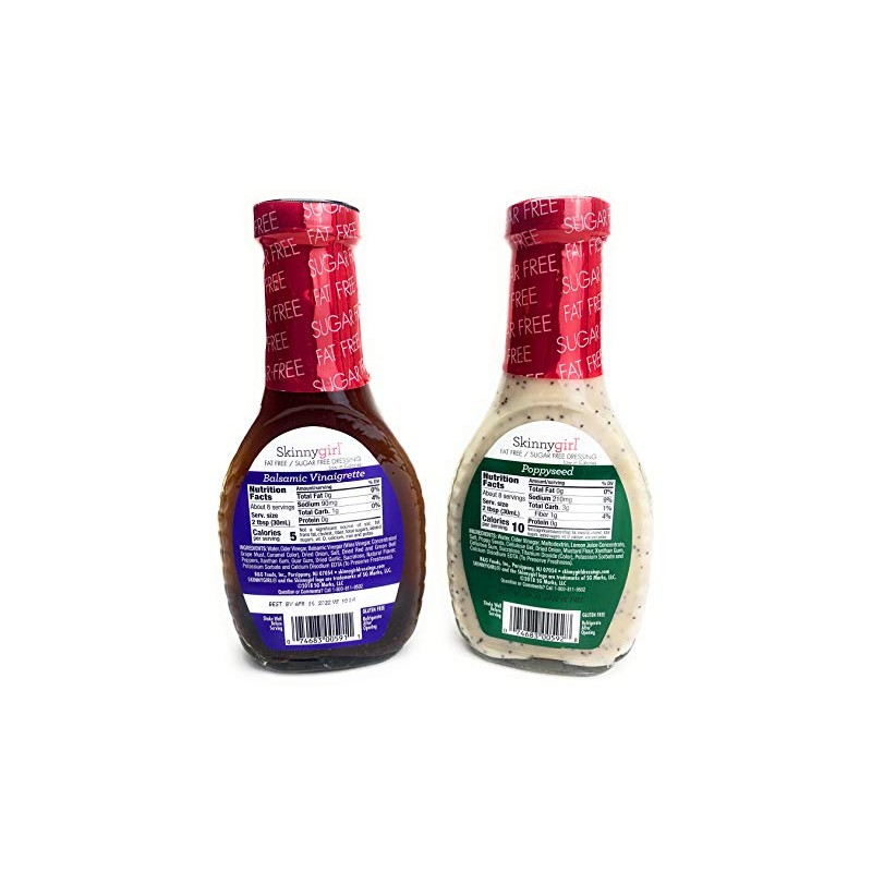 Skinny Girl Poppyseed Dressing and Balsamic Vinaigrette Dressings 8 fl