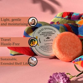 Hristina Water-Free Solid Shampoo Bar - Nourish & Revitalize for Silky, Radiant Hair