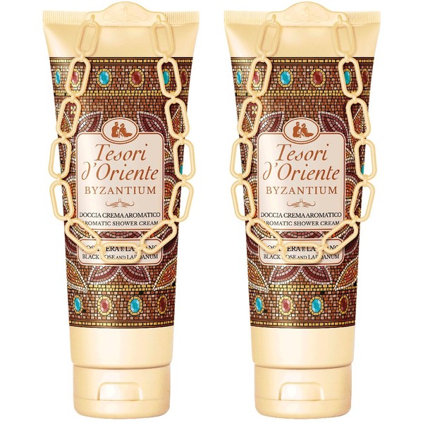 Tesori d'Oriente:"Byzantium" Aromatic Shower Cream, with Black Rose and Labdanum