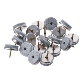 SSHHUI 20Pcs Screw on Furniture Pads Household Sliders for Wooden Chair Legs Floor Protectors of Hardwood and Laminate Flooring