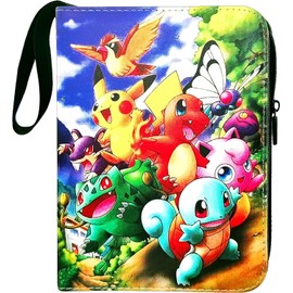 Trading Card Album, Scrapbook for Toy Cards, Cards Scrapbook for GX VMAX V, Card Folder Book, 4 Pockets, 50 Pages, 400 Cards Capacity Trading Cards Album (50D)