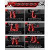 AMBULL 3/4" D Ring Separate Shackles, 52,910lbs Break Strength Easy