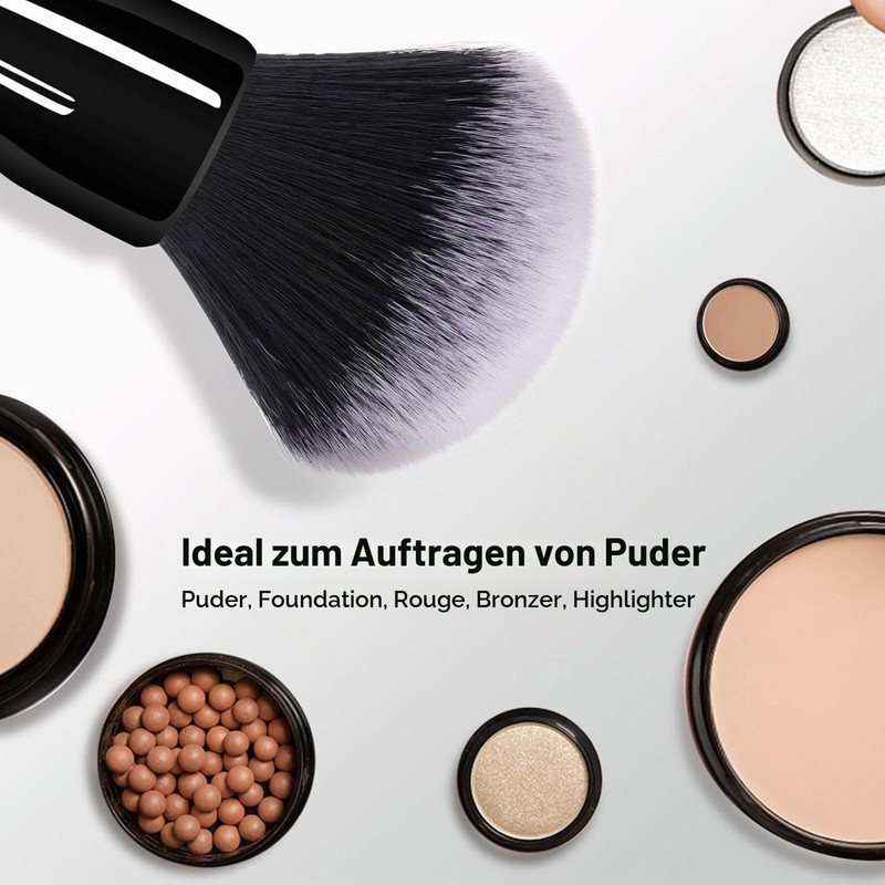 Mezrkuwr Large Powder Brush, Foundation Brush, Professional Makeup Brush for