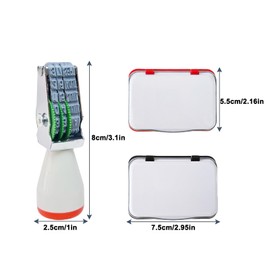 Homvik Egg Dating Stamp Kit with 4mm Rubber Stamper, Black and Red Ink Pads, for Farm Fresh Eggs, Chicken Duck Turkey Eggs