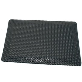 Rhino Mats- Reflex Anti-Fatigue Salon Shampoo Mat, 2' x 3' x 9/16'', Rectangle, Satin Black