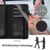 Rossy Checkbook Cover PU Leather Slim Check Book Holder Covers