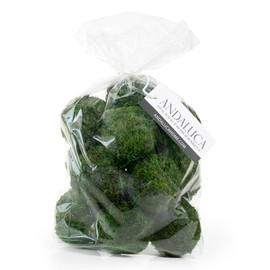 ANDALUCA Decorative Green Moss Balls Bowl Filler Orbs (Pure Moss)