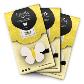 Autoduft zum Einstecken in die Lüftungsschlitze Vanille und Ingwer 3 Stück Marta La Farfalla