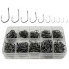 500pcs/box Small Fishing Hooks 10 Sizes High-Carbon Steel Fish Hooks