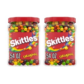 Skittles 2-Pack Skittles Original Chewy Candy Bulk Jar (54 oz.)