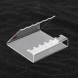 【P14】Transparent Acrylic Pen Holder Stationery Store storage organizer:_6 hole 13*12.8*8cm