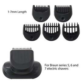 Superior Electric Replacement Shaver Trimmer Head with 1/2/3/5/7mm Combs for B-raun Series 7 7020s, 7025s, 7027cs, 7071cc, 7075cc, 7085cc, 7089cc Models