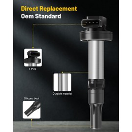 OCPTY 8 ignition coils with 8 iridium Spark Plugs fits C1427 UF519 for Jaguar S-Type Super V8 Vanden Plas XF XJ8 XJR XK XK8 XKR Range for Rover LR3 4.2L 4.4L