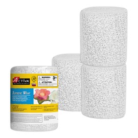 ACTIVA Supreme Wrap – The Premium Art and Craft Modeling, Casting and Sculpture-4" x 15' 4 Rolls Plaster Cloth, 4"x15' 4 Pack, White