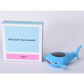 TKY Baby Bath Thermometer with Floating Toys - Digital Water & Room Temperature Monitor, Rechargeable Thermometer with Alerts for Newborn Bath Essentials, Infant Safety(TKYCD013)