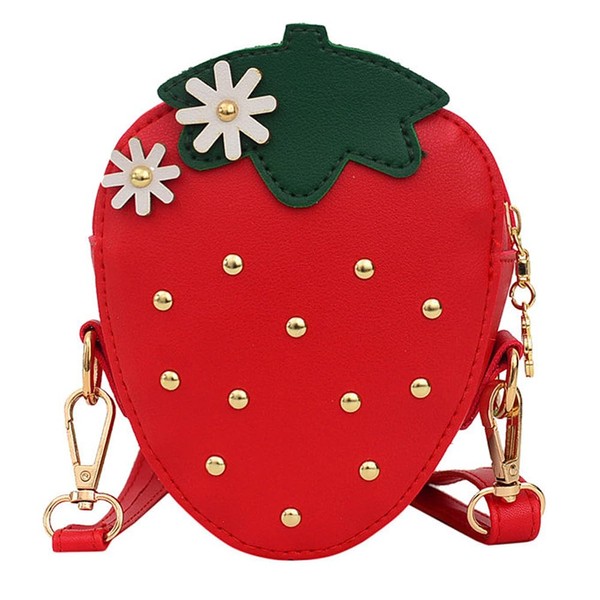 Strawberry Shape CrossBody Novelty Purse Bag Gifts Shoulder Bags Wallet
