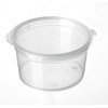 50 Pieces, Hinged Lid Clear 60ml / 2oz Portion Cups/Sauce