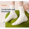 LXSMPWY Women’s Mid-Calf Cotton Socks and Lightweight 5-Pack - Ultra