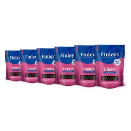 Finley's Dog Treat Turkey Training Bites Treats for Dogs Made in USA | All-Natural Protein | Wheat Free Dog Treats | Healthy Dog Treat Bags, 16 oz (Pack of 6)