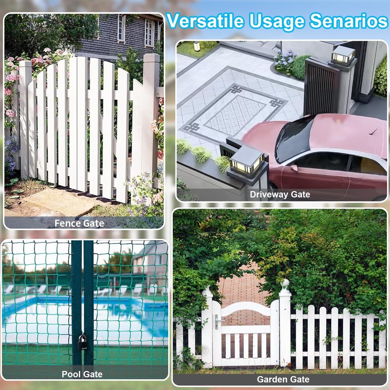 Double Side Gate Latch, Aluminum Self Locking Gate Latch for