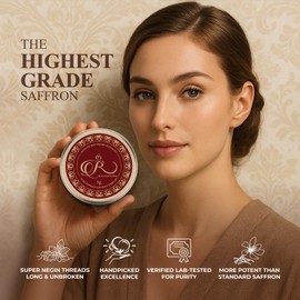 Royal Gold Saffron – Premium Super Negin Saffron Threads, Grade A+ | Gourmet Chef’s Select Spice for Paella, Rice, Risotto, Teas, Dessert, and Gourmet Recipes (5g, 0.176 oz)