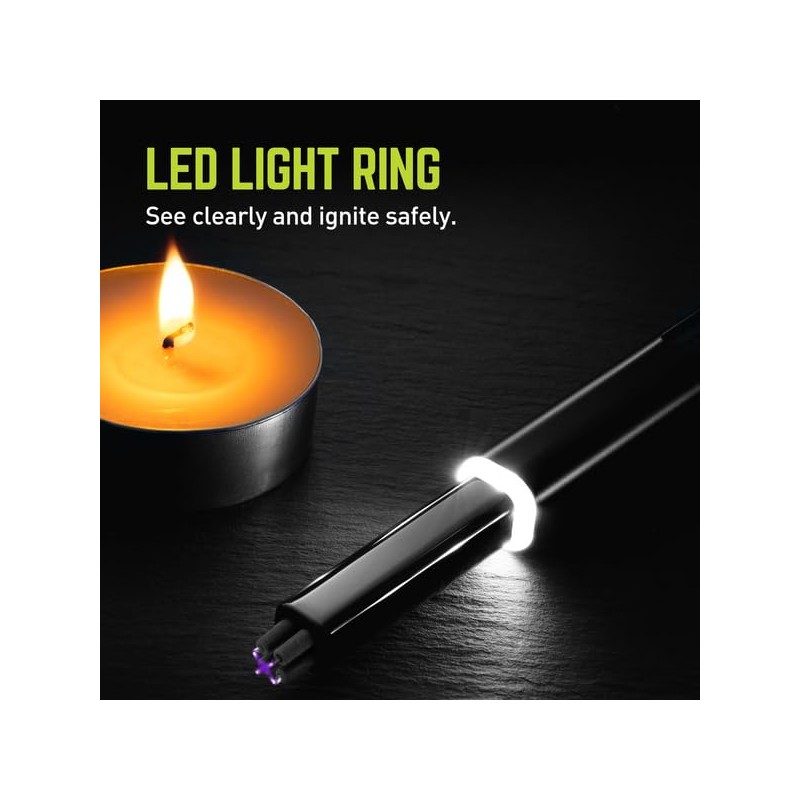 True Plasma Lighter Wand - USB-C Rechargeable, Flameless, Fuel-Free, Durable