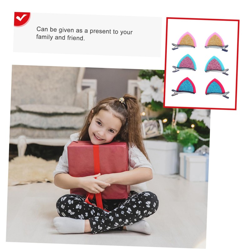 Healvian 30Pcs Cat Ears Hairpins for Boy Girl Hair Clips