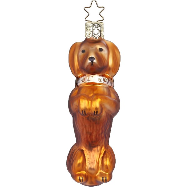 Inge Glas - Christmas Tree Decoration - Dachshund - Glass