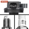 A-Premium Set of 6 Ignition Coil Pack and Iridium Spark