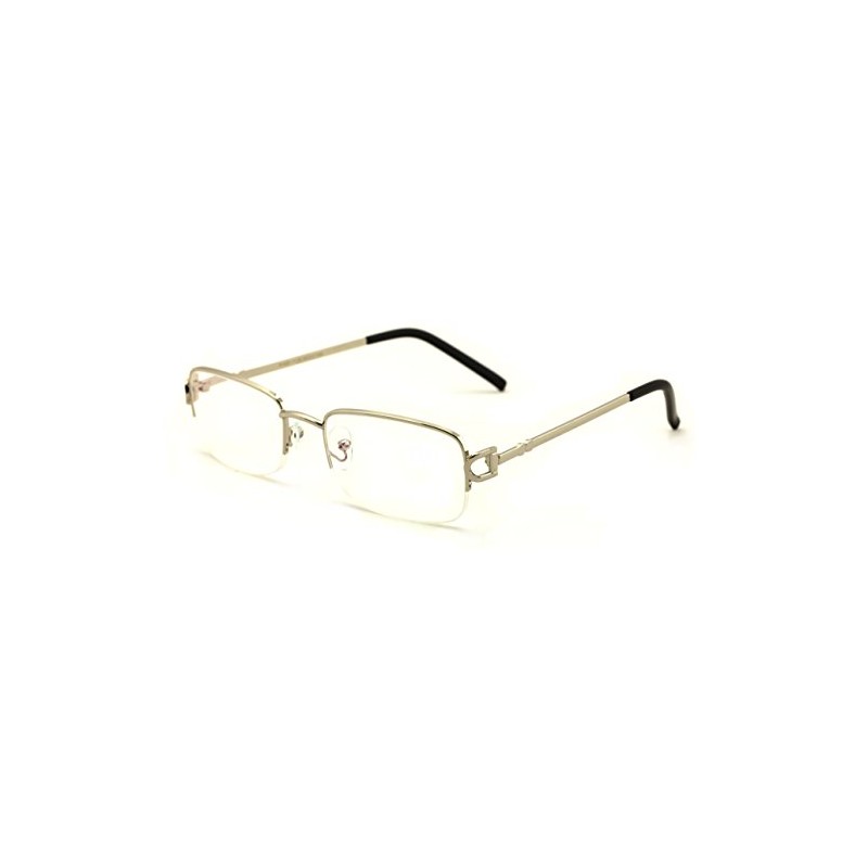 V.W.E. Rectangular Half Rim Metal Reading Glasses With Anti-reflective AR