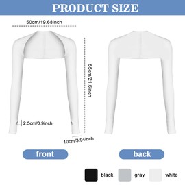 EMAGEREN Arm Warmers Sun Protection Arm Warmers Summer, gray