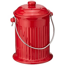 Norpro, Red 93R, 1 Gallon Ceramic Compost Keeper