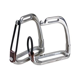 Korsteel Stainless Steel Peacock Stirrup Irons, 4.25"