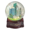 Topline LA Skyline Snow Globe Wood Base 3.25in