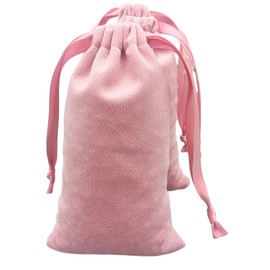 FAVORTALK Jewellery Pouches 30 Pcs Small Velvet Drawstring Bags 150x100 mm/ 5.9 x 3.9 inches Velvet Jewellery Pouches for Gifts Velvet Drawstring Bags Gift Bags for Party Favors, Light Pink