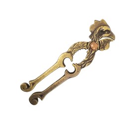 Vintage Solid Brass Chicken Ranch Texas Nutcracker Rooster Nut Cracker Farmhouse Kitchen Decor