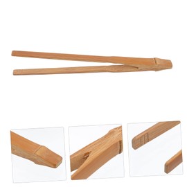 Mobestech 1Pc Bamboo Tea Ceremony Tong Handmade Carved Bamboo Serving Clamps for Food Kitchen Accessory for BBQ Salad Mixing and Tea Ceremony Use