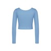 Sloggi Women's Ever Infused Relax Crop Top Ls Undershirt, Azura