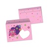 JuNa-Experten A5 Letter Paper Set with Envelopes Owl for Girls