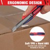 WORKPRO 2-In-1 Safety Utility Knife Retractable Snap-off blade, Metal Box