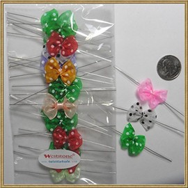 25 Pcs Pre-Tied Organza Butterfly Ribbon Bows for Wedding Birthday Party