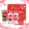 Set Regalo Baño Cuerpo Algodón Azúcar Kit Viaje Piezas Loción