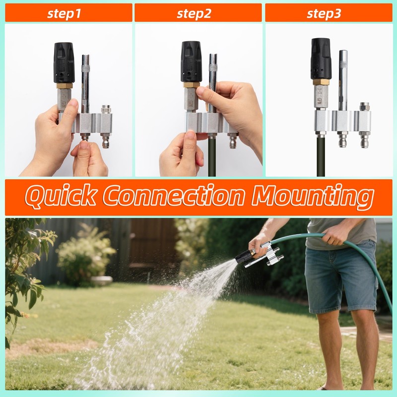 CulinaryEdge M5 Long Reach Nozzle Swivel Fitting, 0 to 60°