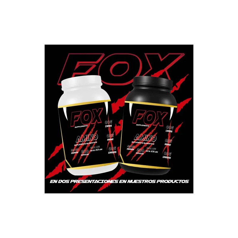 Aminoácidos En Polvo 1kg Fox Suplements 100servicios Sabores