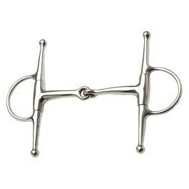 William Hunter Equestrian Full Cheek Jointed Eggbutt Snaffle Bit 5"