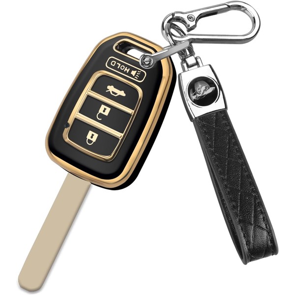 MILD EAST for Honda Key Fob Cover with Key Chain,