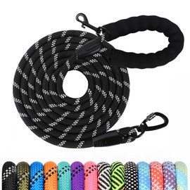 Dog Lead 1.2m/1.5m/2m/3m/5m/10m/20m/30m with Padded Heavy Duty Dog Lead, Suitable for Training and Walking Small Medium and Dogs Lockable Carabine