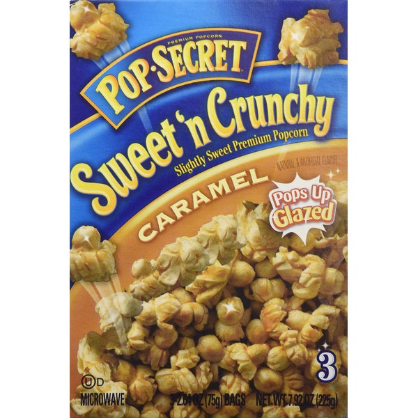 Pop-Secret Sweet 'N Crunchy Caramel Popcorn, 3 Bag Count/Box
